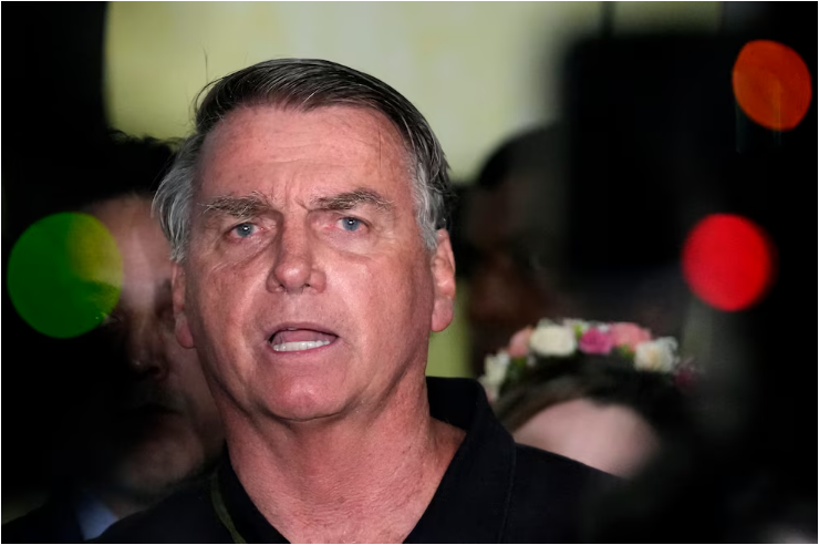 El ex presidente brasileño Jair Bolsonaro (AP Foto/Eraldo Peres)