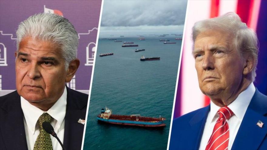 Foto combinada del presidente de Panamá, José Raúl Mulino (izda.), y el presidente electo de EE.UU., Donald Trump.