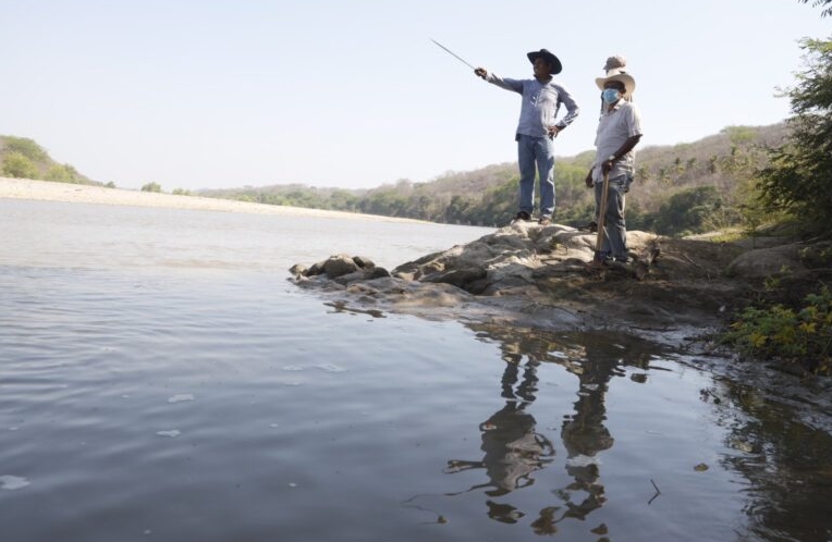 Suástegui junto con comunidades rurales de Guerrero luchaban por la protección del Río Papagayo en Guerrero. Foto: cortesía del Centro de Derechos Humanos de la Montaña Tlachinollan