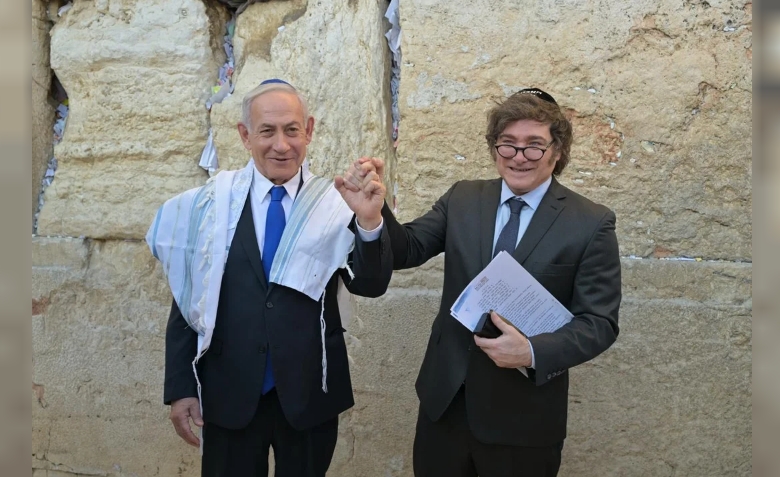 Benjamin Netanyahu y Javier Milei (NA/Prensa) Agencia Noticias Argentinas