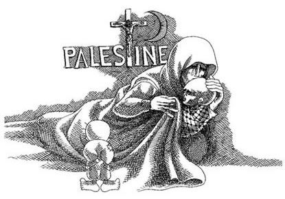 Handala y la navidad palestina