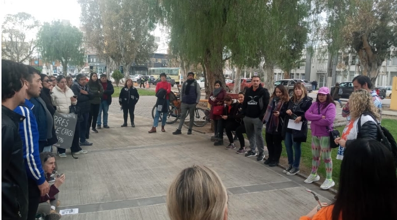 Paro de docentes chubutenses. Foto: La Izquierda Diario.