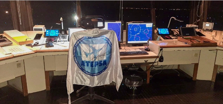 Los controladores aéreos nucleados en la Asociación Técnicos y Empleados de Protección y Seguridad a la Aeronavegación (ATEPSA) inician un cronograma de medidas de fuerza. Fotografía: Agencia Noticias Argentinas / @ATEPSA_Nacional