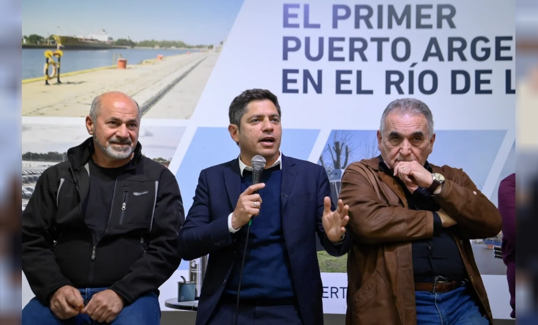 Axel Kicillof, Mario Secco y Juan Carlos Schmid.
