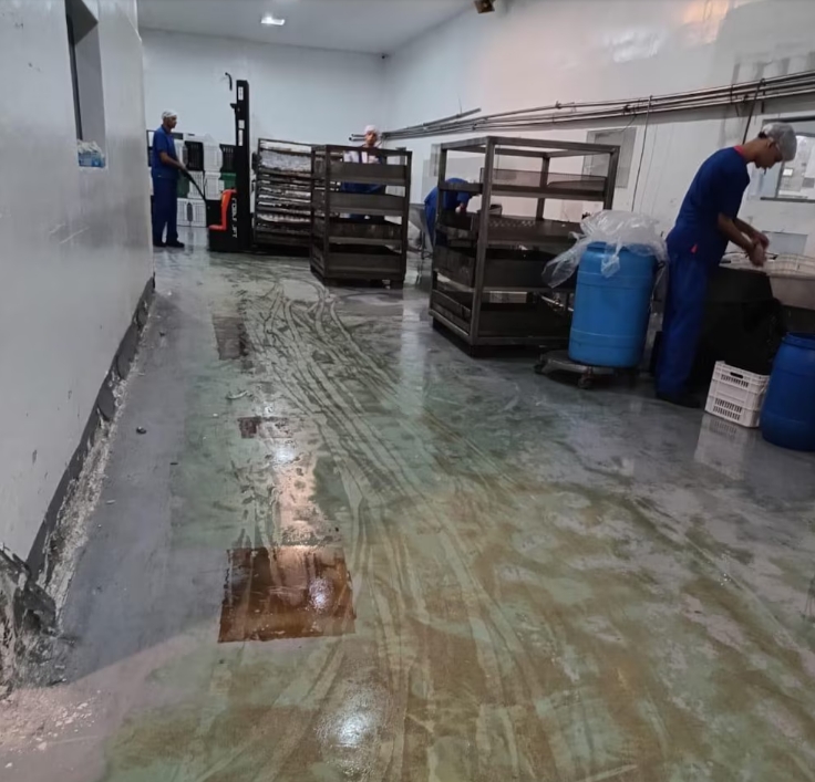 El estado del interior del laboratorio dónde se prodijo el fentanilo contaminado