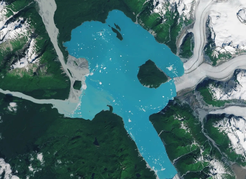 Así quedó la isla en Alaska tras el deshielo