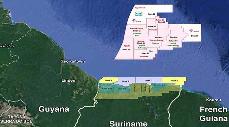 Imagen: Petroleo off shore en Surinam
