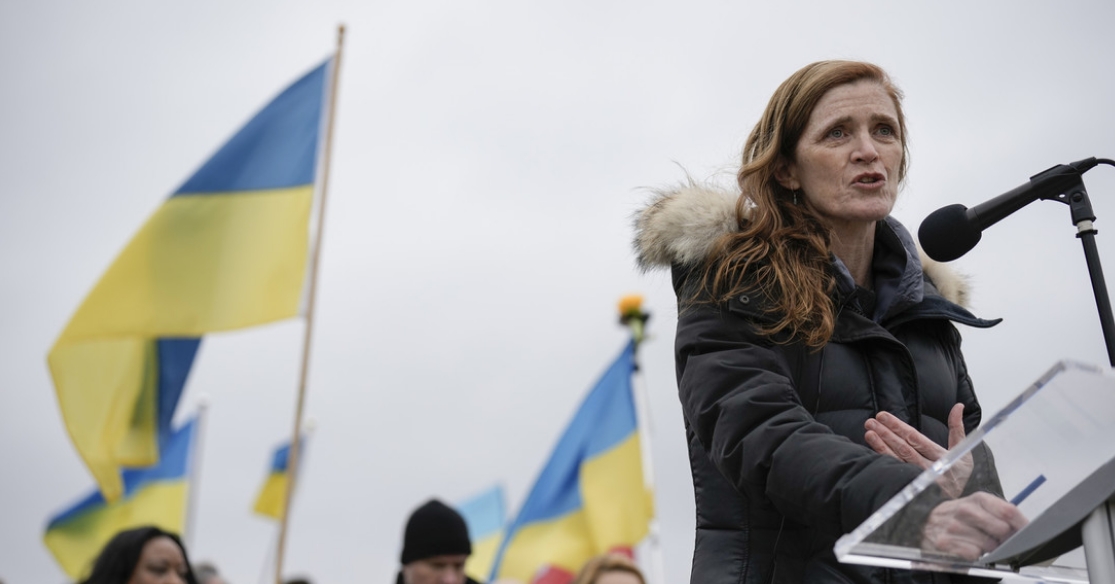 Samantha Power habla ante los partidarios de Ucrania, Washington D.C., EE.UU., el 25 de febrero de 2023 Drew Angerer / Gettyimages.ru
