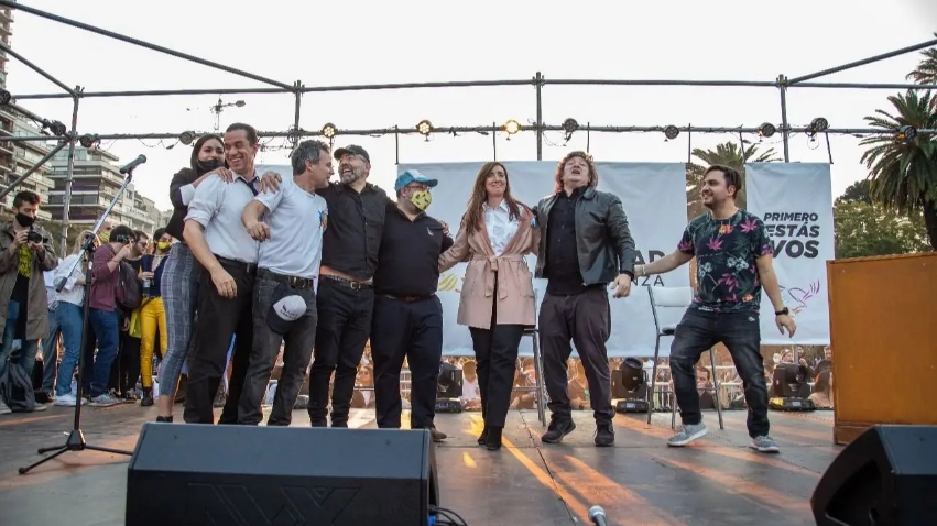 Cuando Milei, Marra y Alberdi militaban juntos.