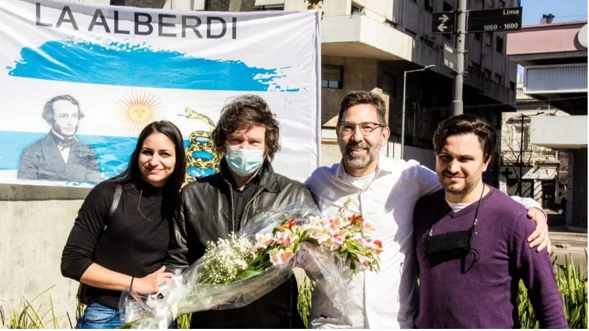 Cuando Milei, Marra y Alberdi militaban juntos.