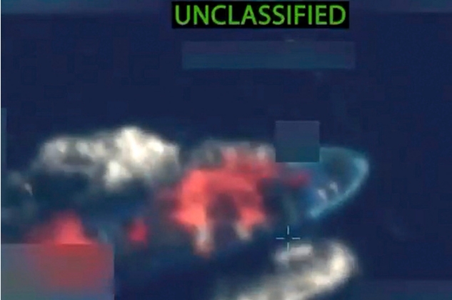 Video del operativo posteado por el secretario de Defensa Pete Hegseth. Imagen: AFP