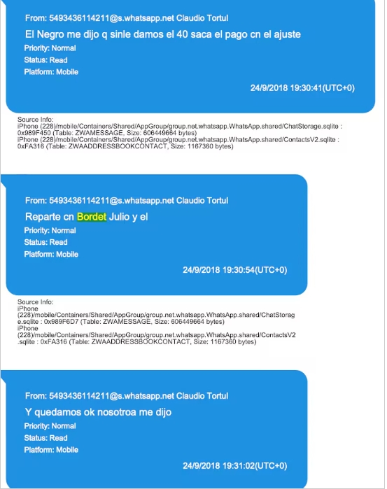 Un chat de los hermanos Tórtul del 24 de septiembre de 2018.