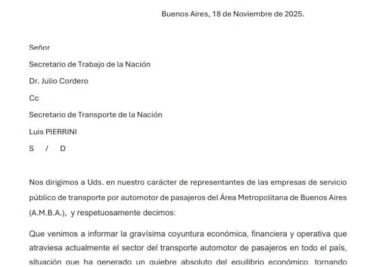 Empresas no pueden pagar sueldos Las cámaras empresarias del transporte enviaron dos notas formales al Gobierno para advertir la “imposibilidad material” de pagar salarios y aguinaldos en tiempo y forma. (Prensa -)