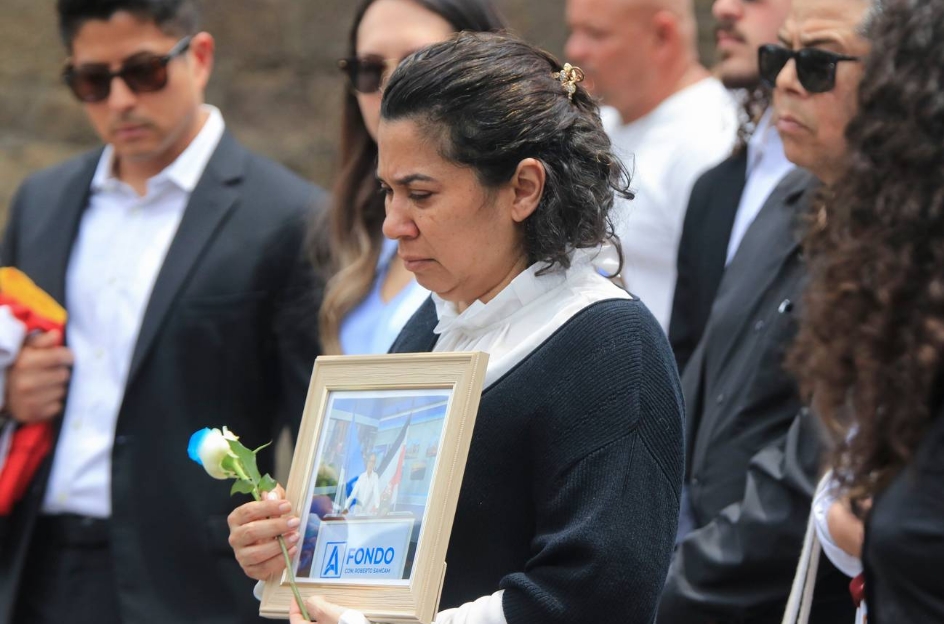 Claudia Vargas, viuda de Roberto Samcam. Foto: La Teja (Costa Rica)