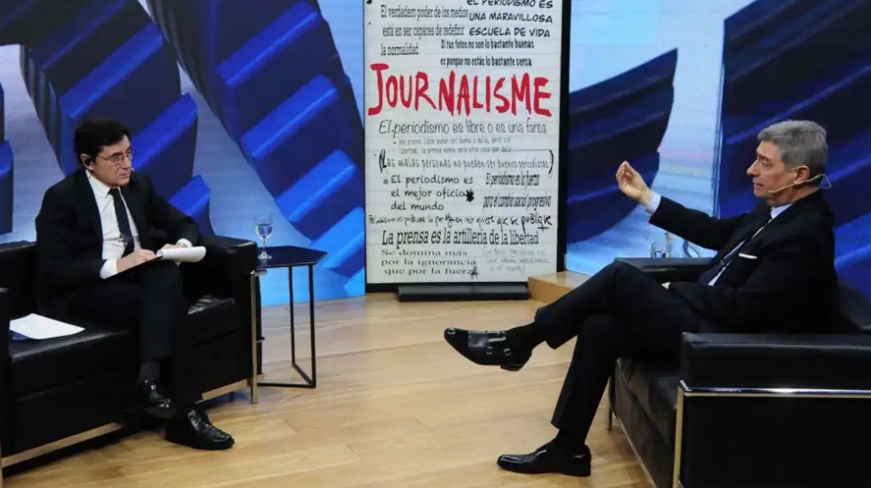 El doctor Horacio Rosatti, con Jorge Fontevecchia en Periodismo Puro. | Marcelo Dubini