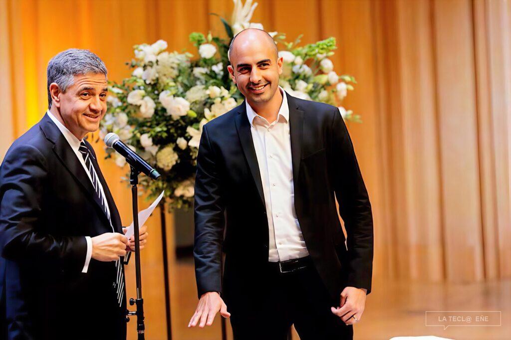  El jefe de Gobierno porteño, Jorge Macri, junto al ministro de Desarrollo Humano y Hábitat, Gabriel Mraida. Foto: Rodrigo Nespolo