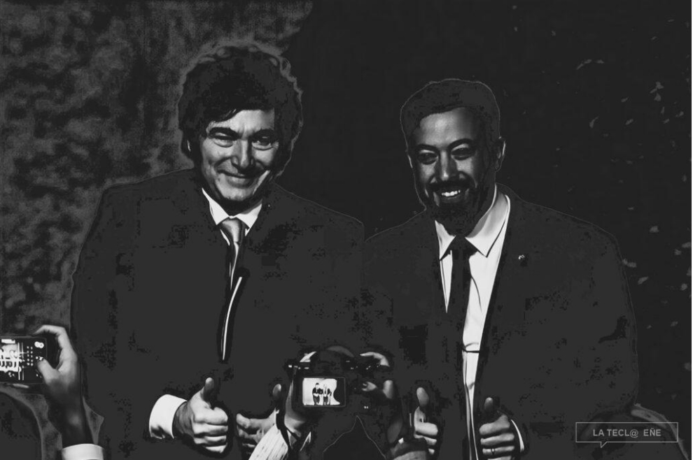 Javier Milei y Agustín Laje