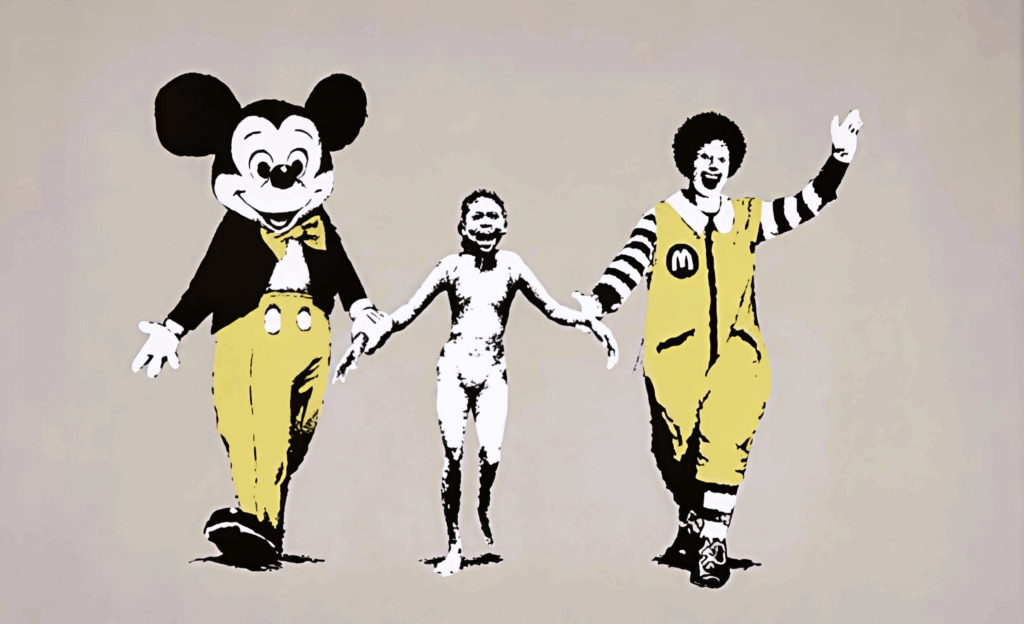 Ilustración: "Nalpalm", Bansky.