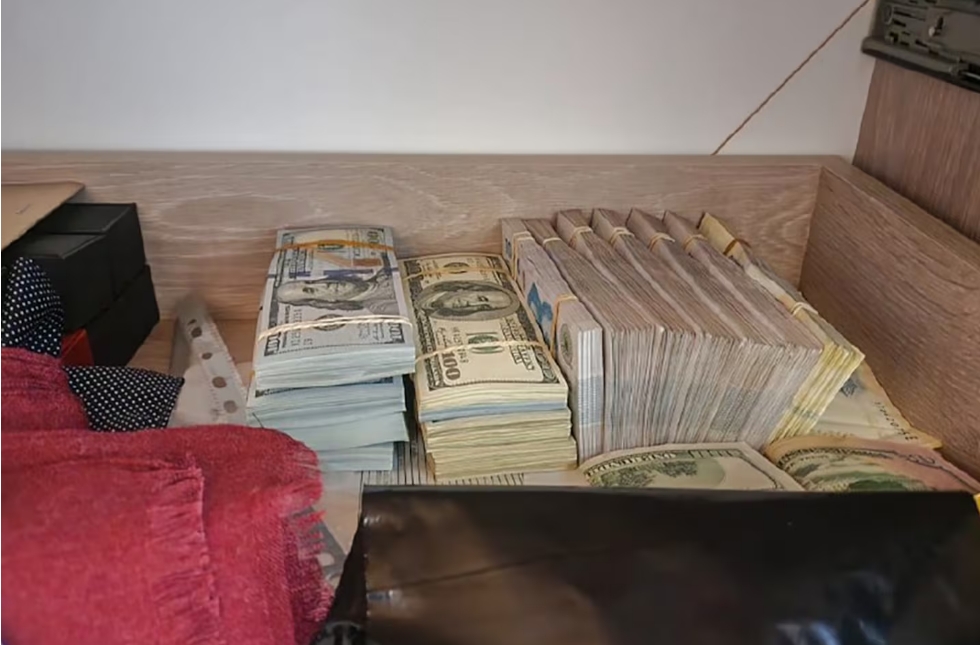 Dólares en la casa de Ornella Calvete, causa ANDIS Dólares en la casa de Ornella Calvete, causa ANDIS (PFA)