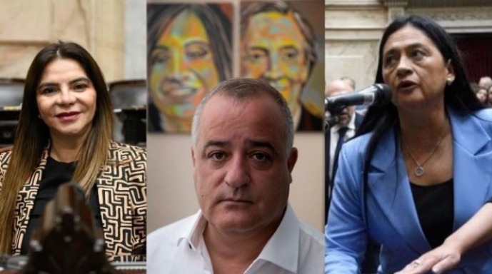 Gladys Medina, Javier Noguera y Elia Fernández