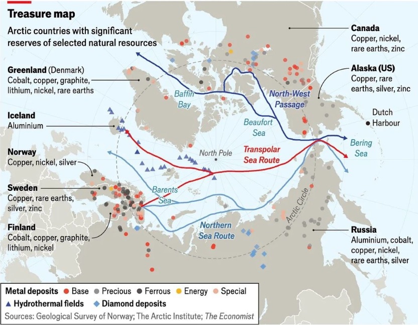 Recursos y tierras raras en el Ártico