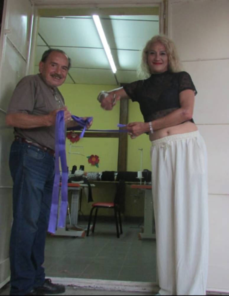 Inauguración de una de las sedes de la cooperativa textial Nadia Echazú en Salta.