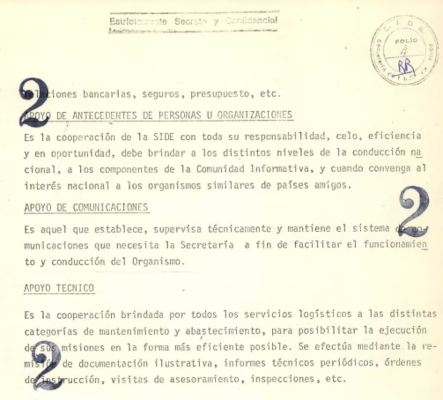 Archivo de la SIDE 1973-1983 Documentos desclasificados de la SIDE correspondientes a los años 1973-1983 