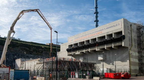 El reactor Flamanville-3. Crédito: Benjamin Girette / Bloomberg vía Getty Images.