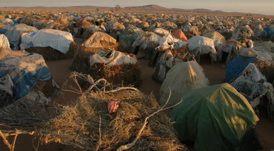 UNICEF/UNI17038/Noorani Una vista del campamento de desplazados internos de Otash, en las afueras de Nyala, en Darfur del Sur, que alberga a unas 15.000 personas desplazadas en Sudán.