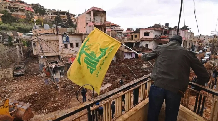 un edificio afectado por un bombardeo israelí en el pueblo de Nabi Shit. / FADEL ITANI