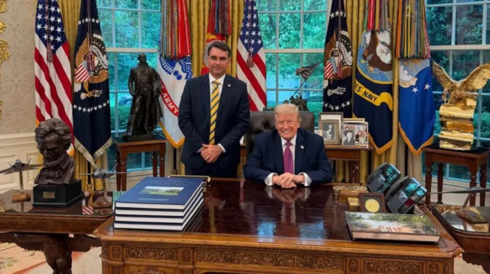 Bolsonaro y Trump | FlavioBolsonaro redes sociales