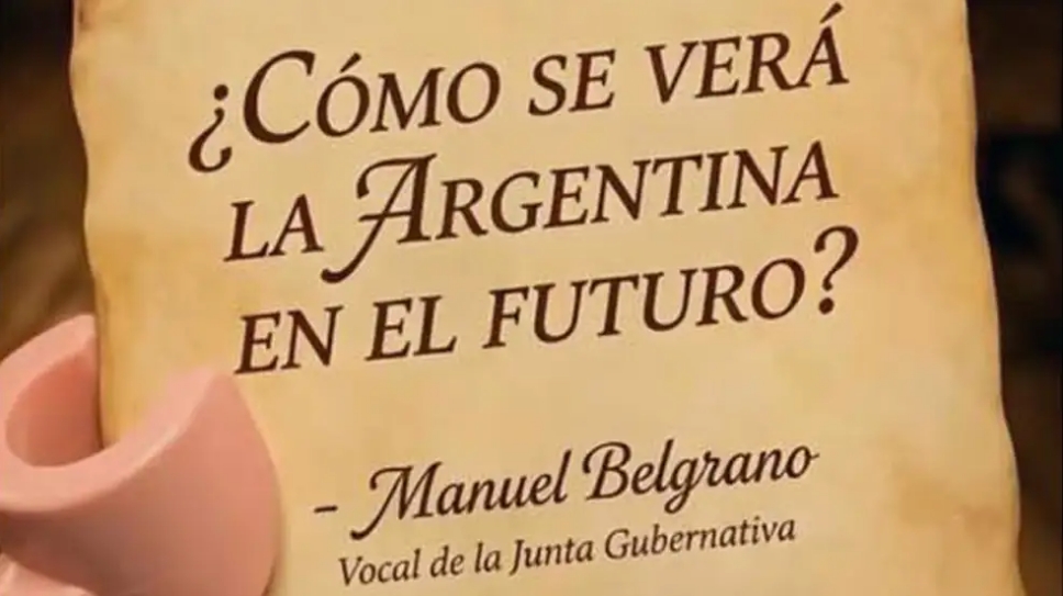 Redes. El 25 de Mayo publicaron un video donde se asocia a Milei a un prócer del país. | instagram jmilei