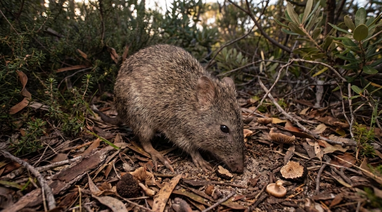 El potoroo de Gilbert, el marsupial más raro del mundo, enfrenta una grave amenaza de extinción con solo 150 ejemplares en libertad (Imagen Ilustrativa Infobae)