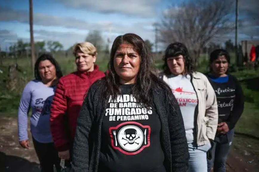 Las Madres de Barrios Fumigados de Pergamino: el motor humano y comunitario detrás de la causa judicial. Fuente: Lavaca.org