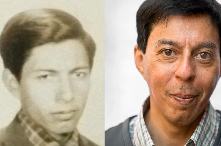Marcos Ramos, el nieto Nº 128, y su papá. Imagen Web