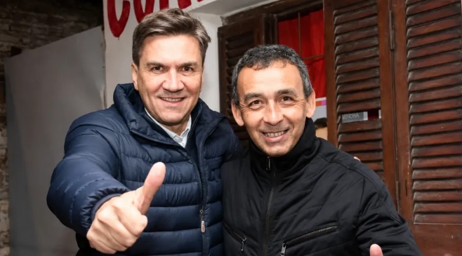 Zdero junto al jefe de policia de Chaco