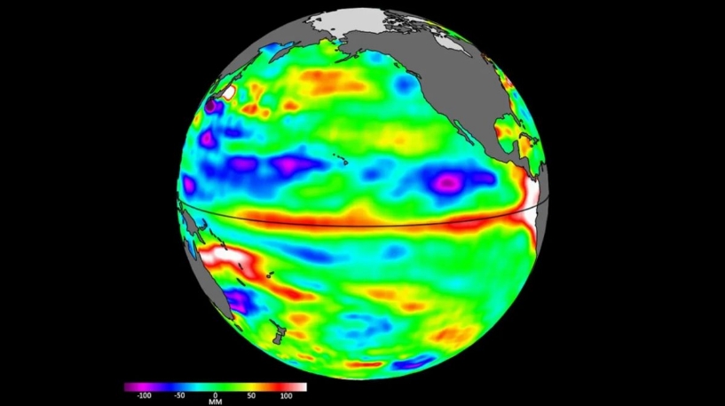 La NASA detecta olas gigantes de agua cálida llegando a Sudamérica que indican la llegada de El Niño | NASA