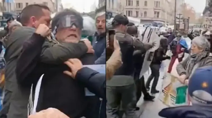 La acción represiva más fuerte se desarrolló sobre la Avenida Rivadavia. - El Destape