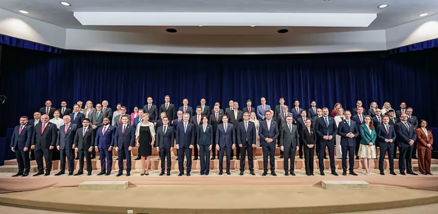El secretario de Estado de Estados Unidos, Marco Rubio, encabezó un encuentro con representantes de 66 países para combatir el terrorismo de izquierda. Prensa -