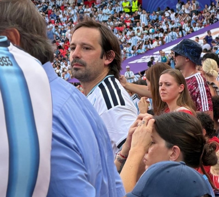Santiago Viola en la cancha Nicolás Pizzi