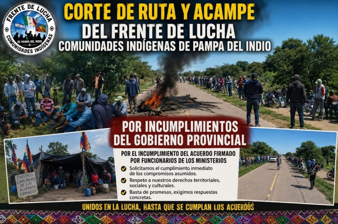 Foto: Gentileza Frente de Lucha de Comunidades de Pampa del Indio