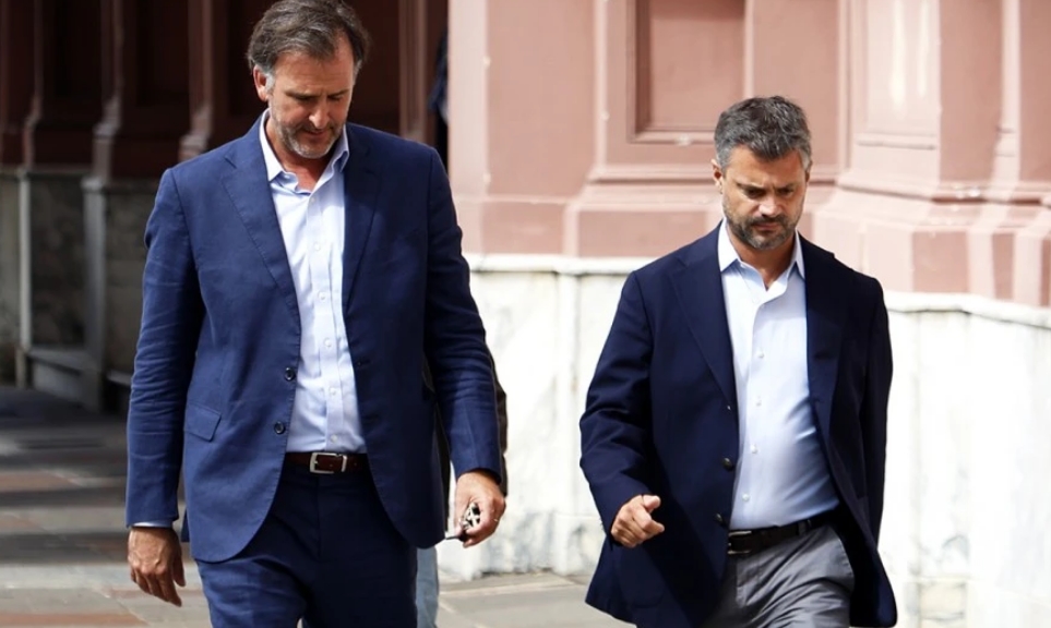 El senador libertario Joaquín Benegas Lynch junto al empresario Wencesalao "Wenchi" Gadea. LPOJuan Casas
