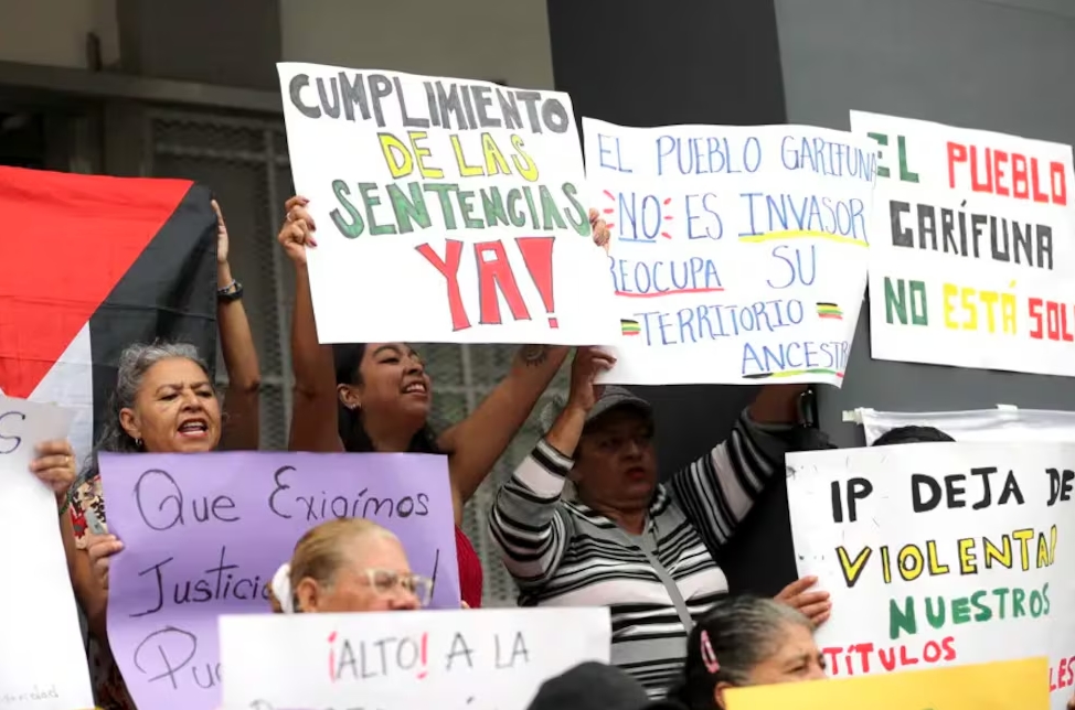 La protesta del pueblo garífuna EFE -