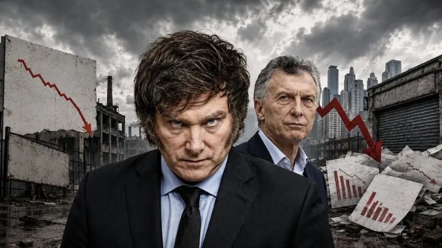 La destrucción de empleo privado formal y el cierre neto de empresas durante la gestión de Milei arrojan resultados peores que durante el gobierno de Macri. Imagen ChatGPT.