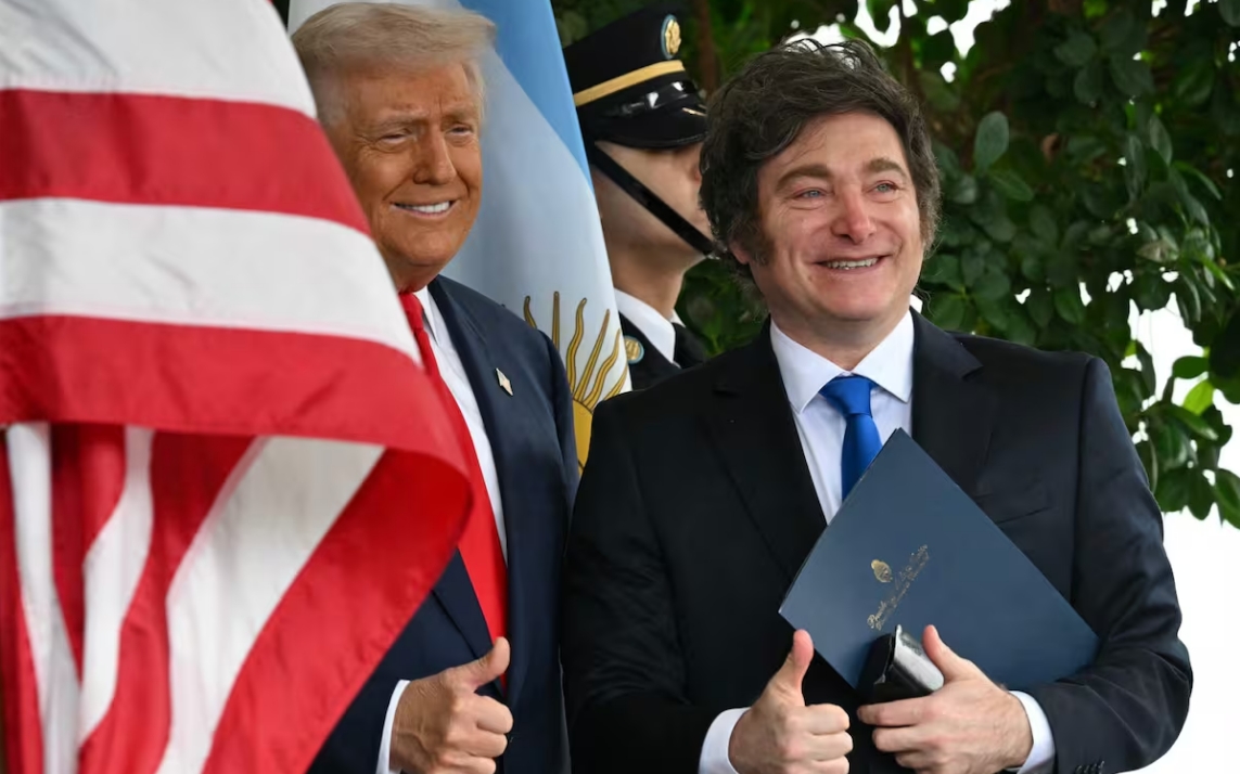 Javier Milei y Donald Trump en la Casa Blanca en 2025 ANDREW CABALLERO-REYNOLDS - AFP