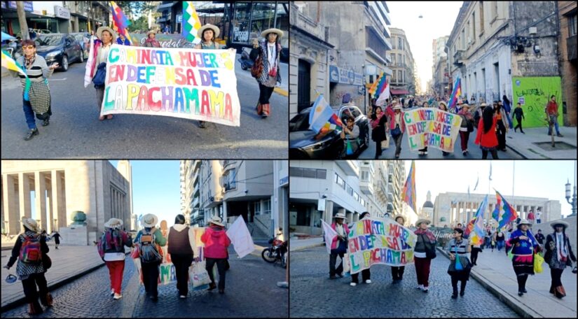 La Caminata de Warmis en Rosario al Monumento a la Bandera. Fotos: Noelia Naporichi.