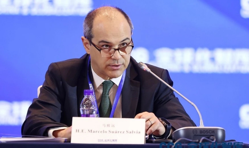 El embajador Marcelo Suárez Salvia