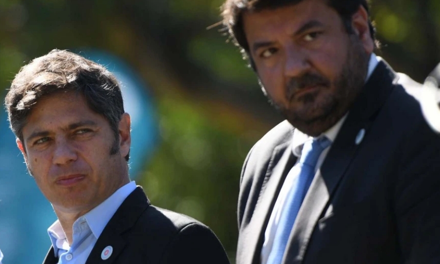 Axel Kicillof y Juan Martín Mena. Aglaplata