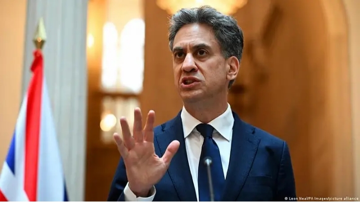 Secretario de Relaciones Exteriores del Reino Unido, Ed Miliband.