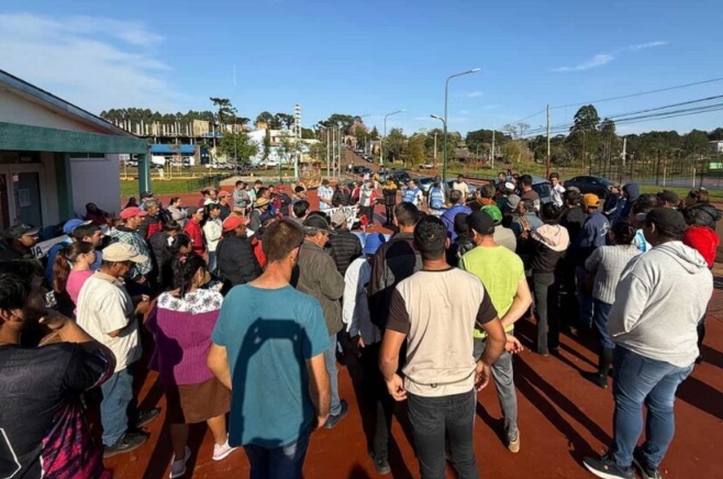Protesta de la Comisión Vecinos Unidos por las Chacras en San Pedro. Foto: Comisión Vecinos Unidos por las Chacras